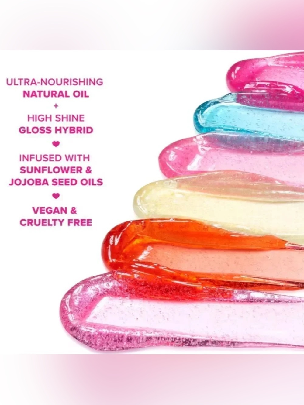 Too Faced Kissing Jelly Hydrating Lip Oil Gloss in Grape Soda NEW - Picture 2 of 5